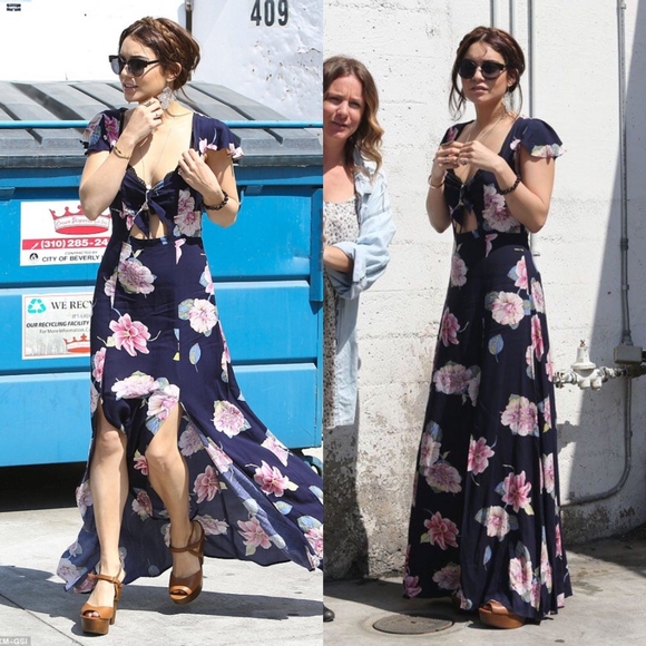 Reform by reformation maxi floral dress vanessa hudgens - Picture 2 of 6